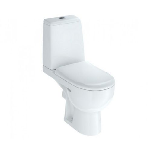 Унитаз-компакт напольный с бачком Kirovit Бриг Вн УнБ85 белый с сиденьем микролифт каскадный смыв