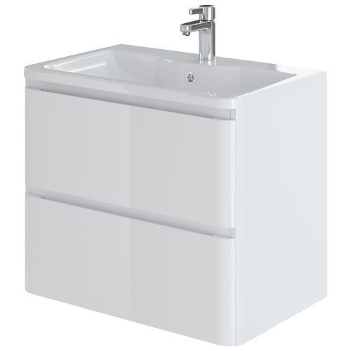 Тумба с раковиной Итана Roberto 315212 70х50 подвесная цвет белый