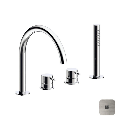 Смеситель Almar E214006.NB на борт ванны никель