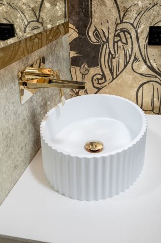 Раковина керамическая Boheme NeoArt/Monaco/Vallessi Avantgarde 878-W 50х40 накладная цвет белый без отверстий под смеситель