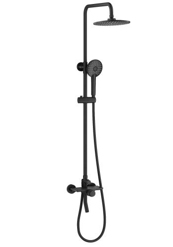 Душевая стойка Wonzon & Woghand Click WW-N3S962-MB настенная цвет черный