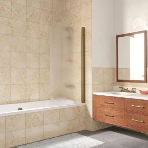 Душевая шторка на ванну Vegas-Glass EV LUX EV LUX 60 05 02 R 60х150 стекло рифленое профиль бронза ориентация правая