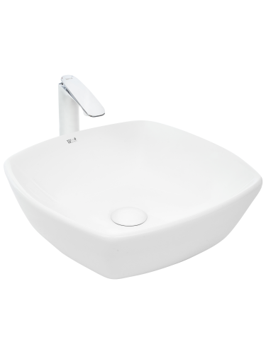 Раковина из сантехнического фаянса WeltWasser WW SK 10000004563 40 см накладная цвет белый без отверстий под смеситель