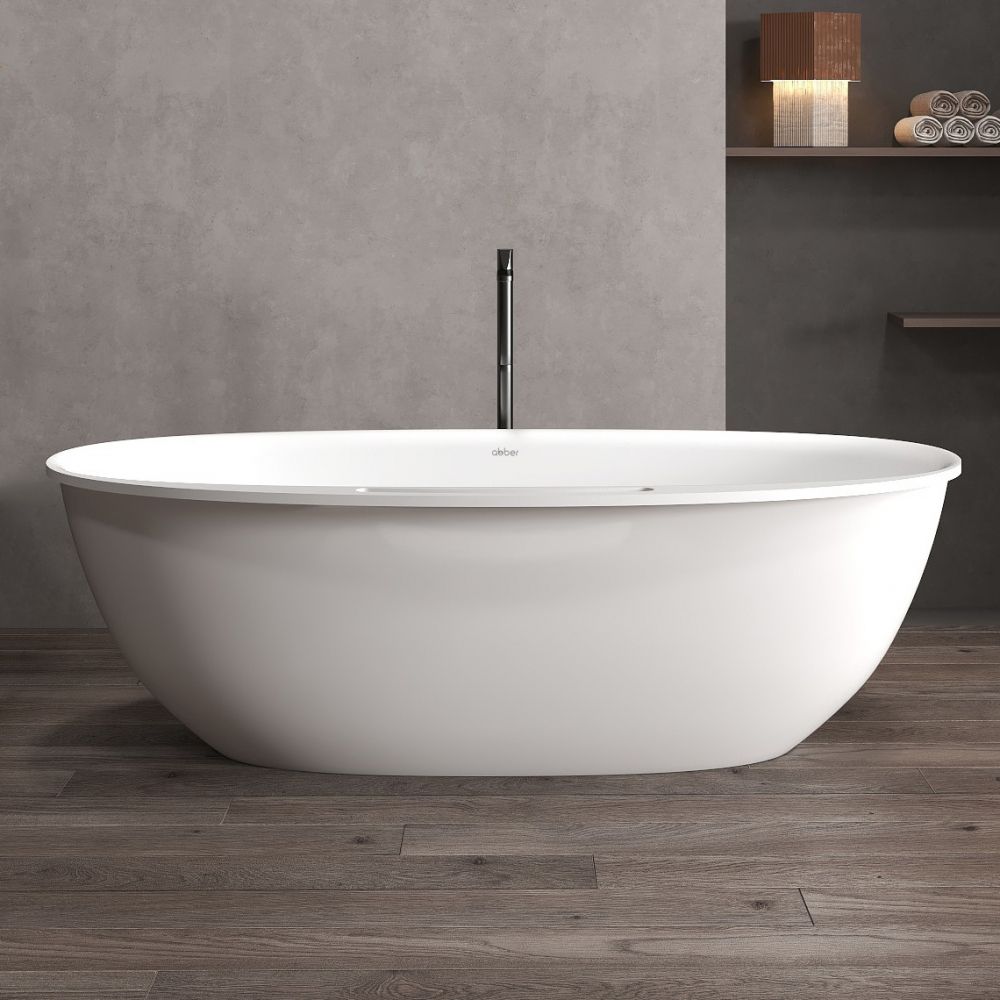 Ванна из искусственного камня Abber Stein AS9631 170х85 отдельностоящая овальная