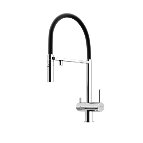 Смеситель для кухни Sancos Imola SC4010CH на мойку черный/хром