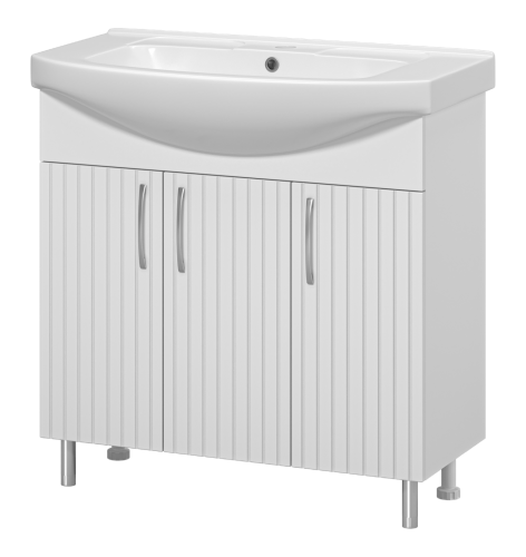 Тумба под раковину Misty Изео Э-Изе01085-021Н 80х40 напольная цвет белый