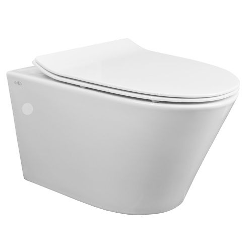 Чаша унитаза подвесная Creo Ceramique CR1100NR цвет белый без сиденья безободковая смыв торнадо