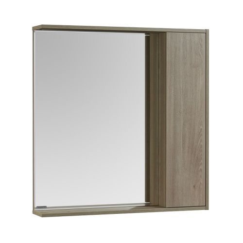 Зеркало-шкаф Aquaton Стоун 1A228302SX850 80х80 подвесной цвет коричневый