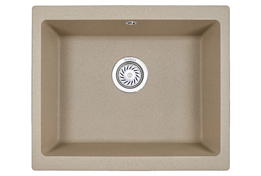 Кухонная мойка Granula 5551, ПЕСОК 55х45 цвет бежевый поверхность матовая