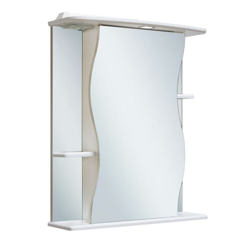 Зеркало-шкаф Runo Лилия 00000000029 60х80 подвесной цвет белый