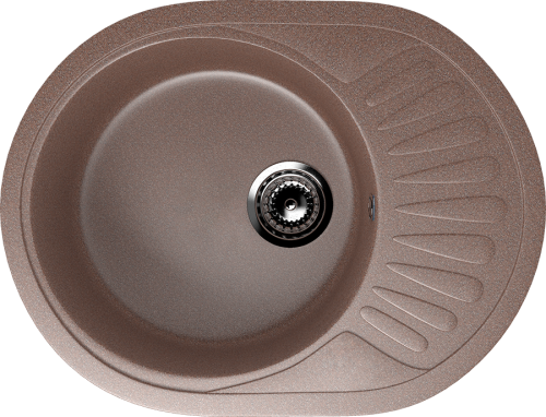 Кухонная мойка Ulgran Classic U-107m-307 55х45 цвет коричневый