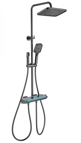 Душевая стойка Wonzon & Woghand Muse WW-B4174-BGG настенная цвет серый с термостатом