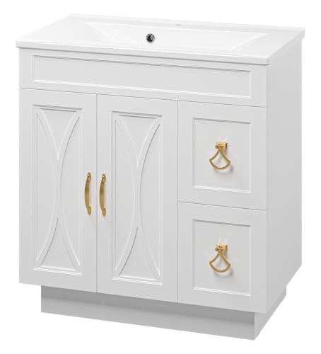 Тумба под раковину Misty Амбра П-Амб0080-011-2Я 80х40 напольная