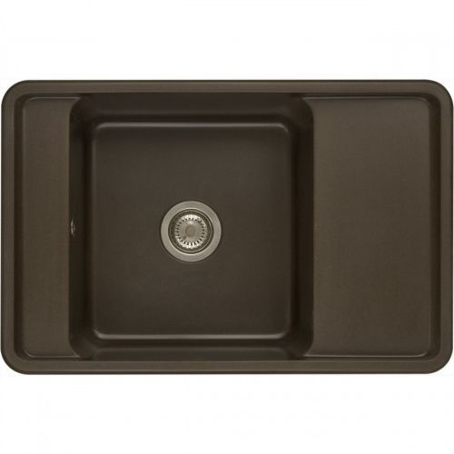 Кухонная мойка Aquaton Беллис 1A725032BS280 80х50 цвет коричневый поверхность матовая