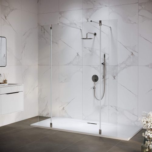 Душевая перегородка RGW Walk In 351005243-11 140х195 стекло прозрачное профиль хром