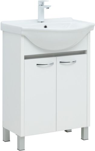 Тумба под раковину Aquanet Донна 00294390 60х30 напольная цвет белый