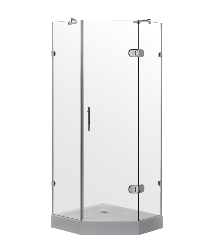 Душевой уголок Timo BY-839/100C 100х100 стекло прозрачное профиль хром с поддоном