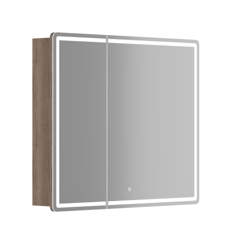 Зеркало-шкаф Sancos Mirror MI90EG 90х70 подвесной цвет коричневый