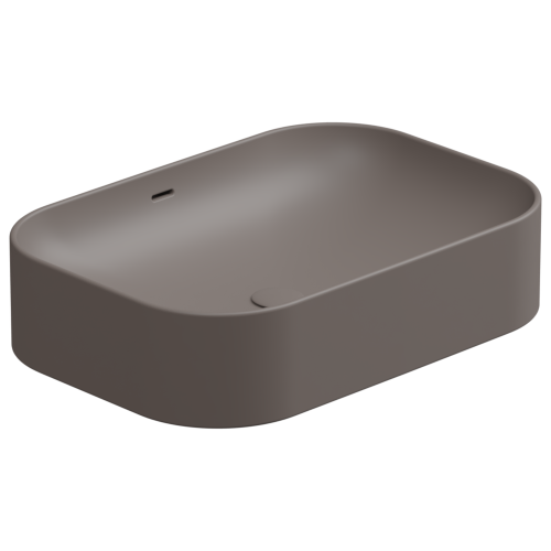 Раковина керамическая GSG Ceramic Design Easy EALAVTP60029 60х40 накладная цвет коричневый без отверстий под смеситель