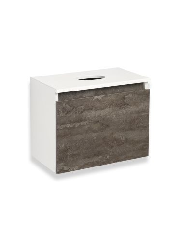 Тумба под раковину Runo БАРИ 00-00001377 50х30 подвесная цвет белый