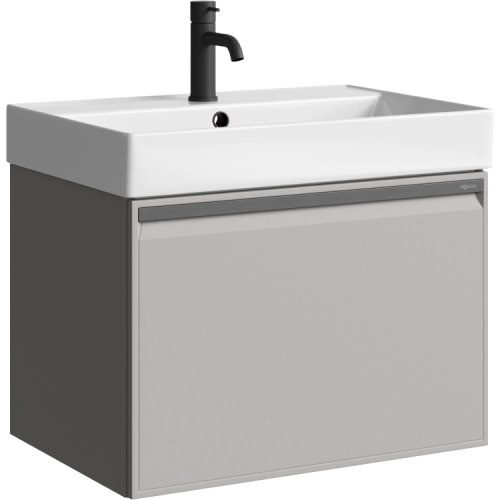 Тумба под раковину Aqwella Y PUR0165ST 60х50 подвесная цвет серый