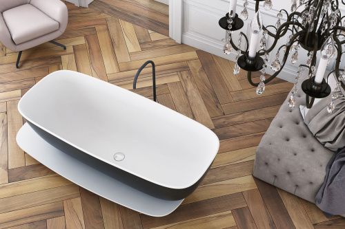 Ванна из искусственного камня Kolpa-San MILO 592440 175х75 отдельностоящая овальная с ножками