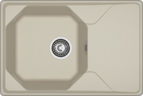 Кухонная мойка Granfest Unique U-740L топаз 75х50 цвет серый поверхность матовая