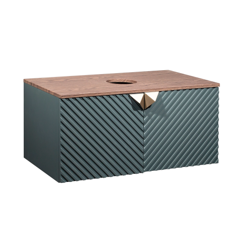 Тумба под раковину Runo Андорра 00-00002016 90х50 подвесная цвет серый