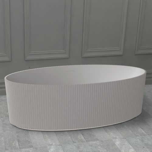 Ванна из искусственного камня Abber Stein AS9627 180х85 отдельностоящая овальная с ножками