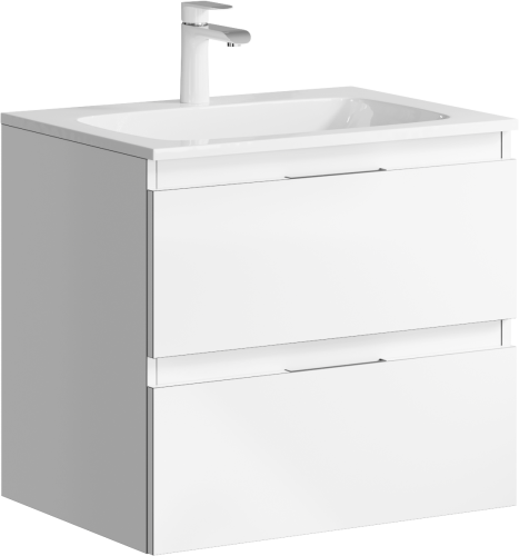 Тумба под раковину Aqwella Y ACC0106W 60х40 подвесная цвет белый