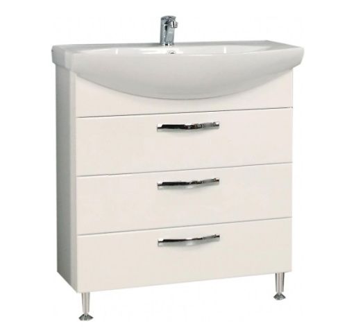 Тумба под раковину Aquaton Ария 1A141301AA010 80х30 подвесная цвет белый