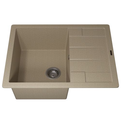 Кухонная мойка Uperwood Quartz Premium UPD-03 3910202109 65х50 цвет бежевый поверхность матовая