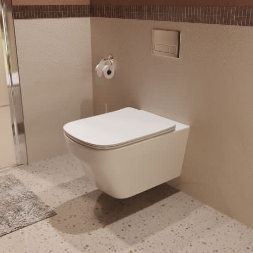 Унитаз подвесной Vincea Edge VT1-38T белый с сиденьем микролифт безободковый смыв торнадо