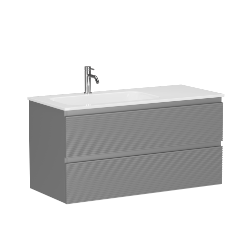 Тумба под раковину Sancos FOLK FL100LES 100х40 подвесная цвет серый