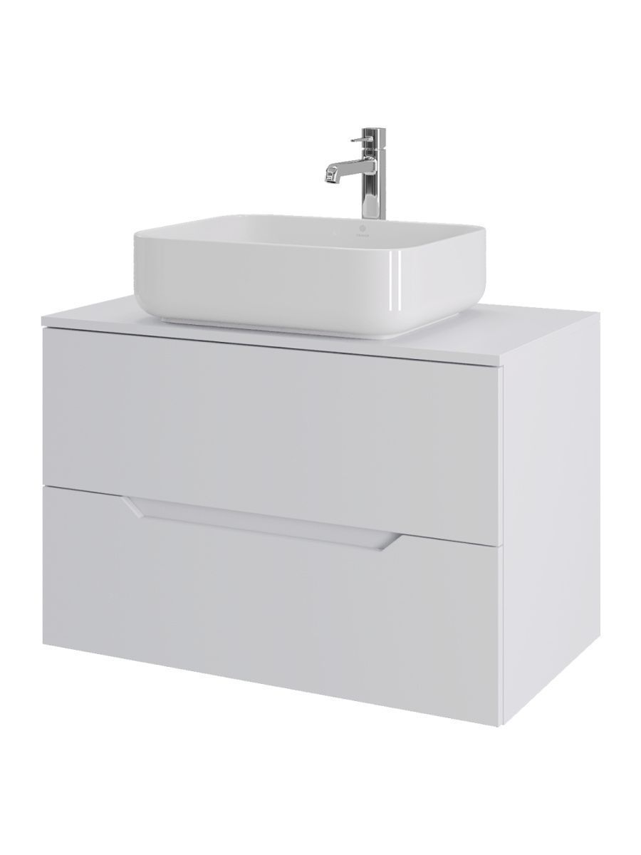 Тумба с раковиной Orange Line Li-80TuwMDF+B05-500W 80х50