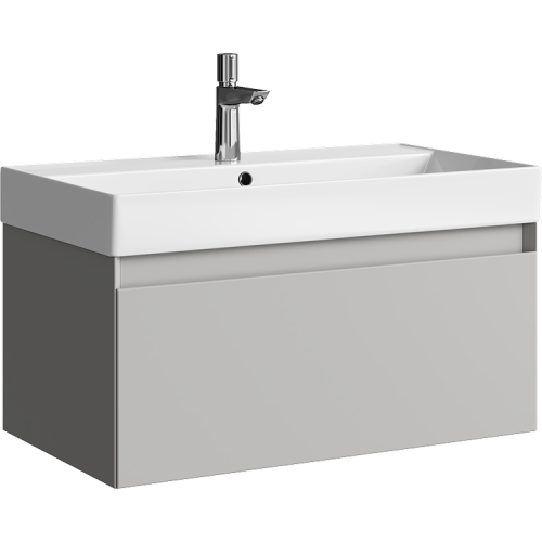 Тумба под раковину Aqwella Y GE01081ST 80х50 подвесная цвет серый