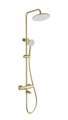 Душевая стойка Wonzon & Woghand Neo WW-B3035-A-BG настенная цвет золото с термостатом