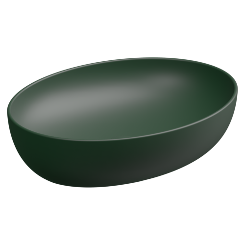 Раковина керамическая GSG Ceramic Design Easy EALAVOV55036 60х40 накладная цвет зеленый без отверстий под смеситель