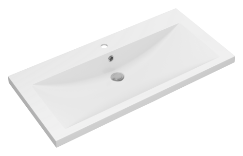 Раковина мебельная из искусственного камня Florentina Анита 100 10.150.01000.001 100х50 накладная цвет белый