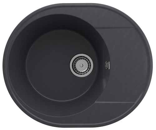 Кухонная мойка Ulgran Quartz Nora 585-08 60х50 цвет черный поверхность матовая