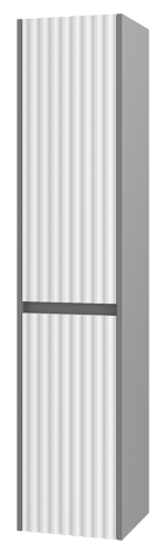 Шкаф-пенал Brevita Balaton BAL-05035-48-2Л 40х160 подвесной цвет белый/серый