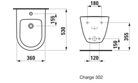 Биде подвесное Laufen Pro 8.3095.2.000.302.1 цвет белый - фото 2