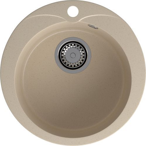 Кухонная мойка Granfest Rondo R-480 кашемир 50х50 цвет бежевый поверхность матовая