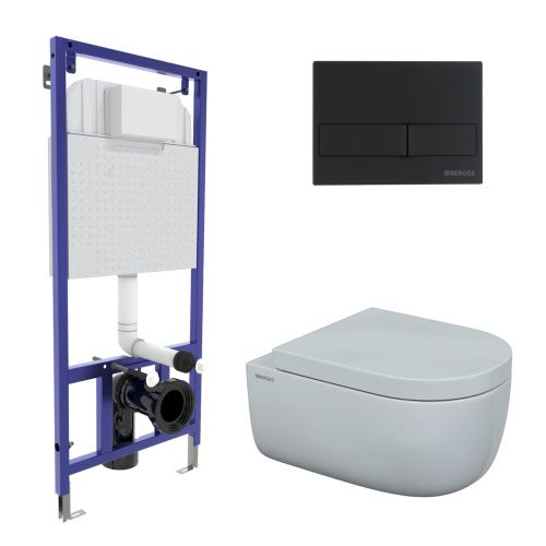 Комплект унитаз с инталляцией и клавишей смыва Berges NOVUM 043234