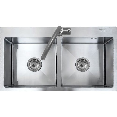 Кухонная мойка Melana ProfLine MLN-RS8045H 80х45 цвет серый поверхность матовая