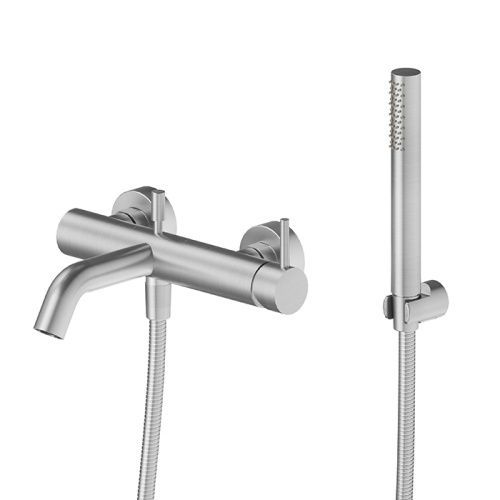 Смеситель для ванны Newform X-STEEL 316 69640CX.50.050 настенный нержавеющая сталь