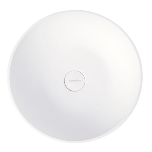 Раковина из искусственного камня MonteBianco Nemi 390 20141 40х40 встраиваемая цвет белый без отверстий под смеситель