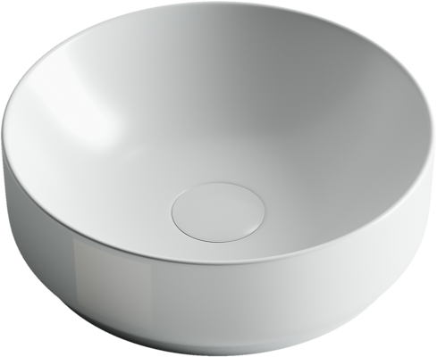 Раковина из сантехнического фарфора Ceramica Nova ELEMENT CN6006 40х40 накладная цвет белый без отверстий под смеситель - фото 2