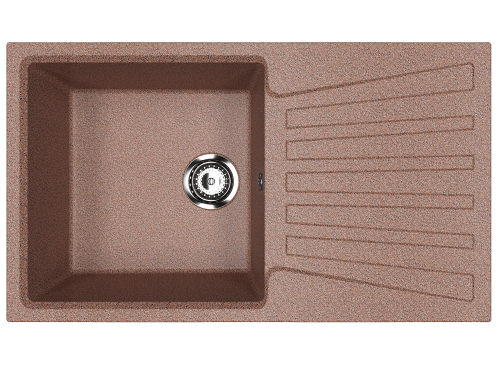 Кухонная мойка Ulgran Classic U-703-307 85х50 цвет коричневый