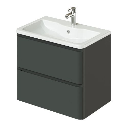 Тумба с раковиной Итана Roberto CS00090188 70х50 подвесная цвет серый